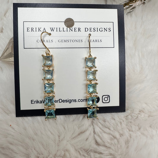 Aqua Drop Earrings | Erika Williner Designs