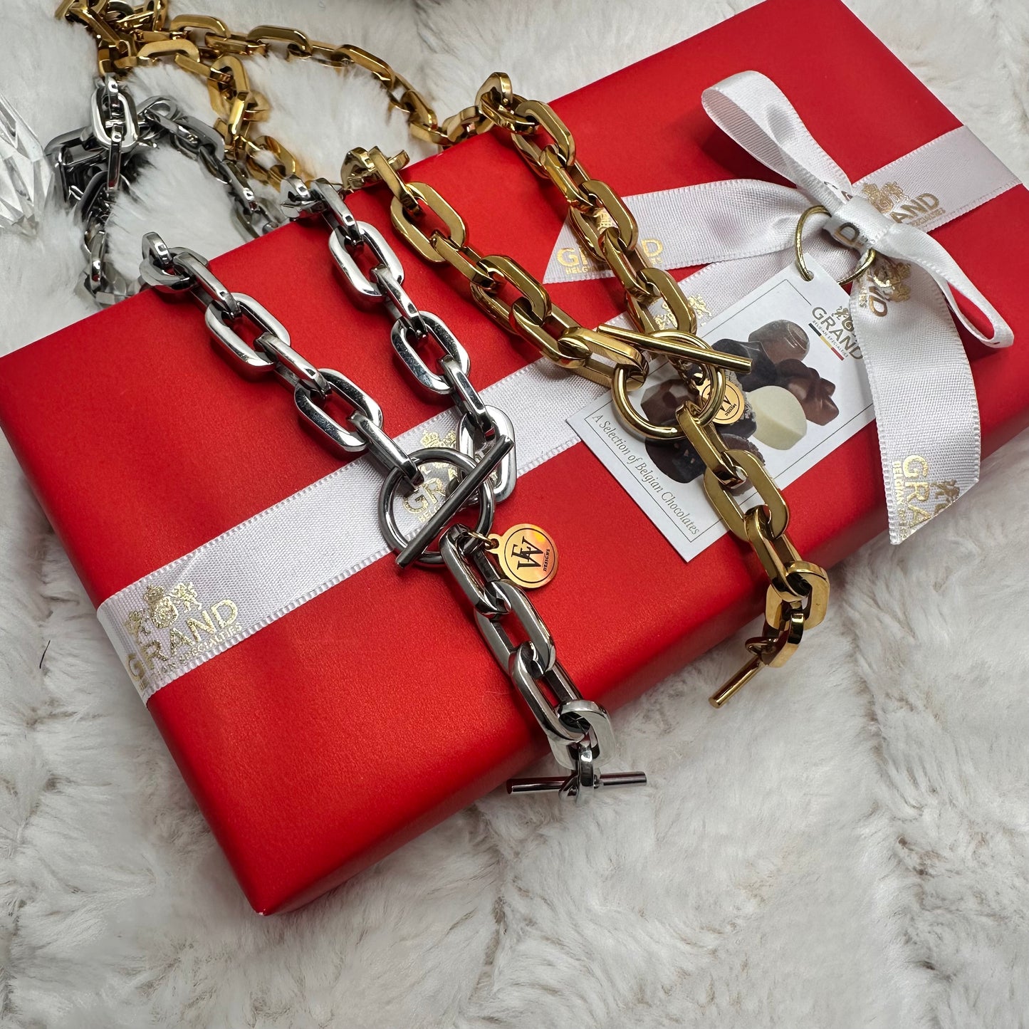 Stainless Steel  Chain Y Shape Necklace | Erika Williner Designs