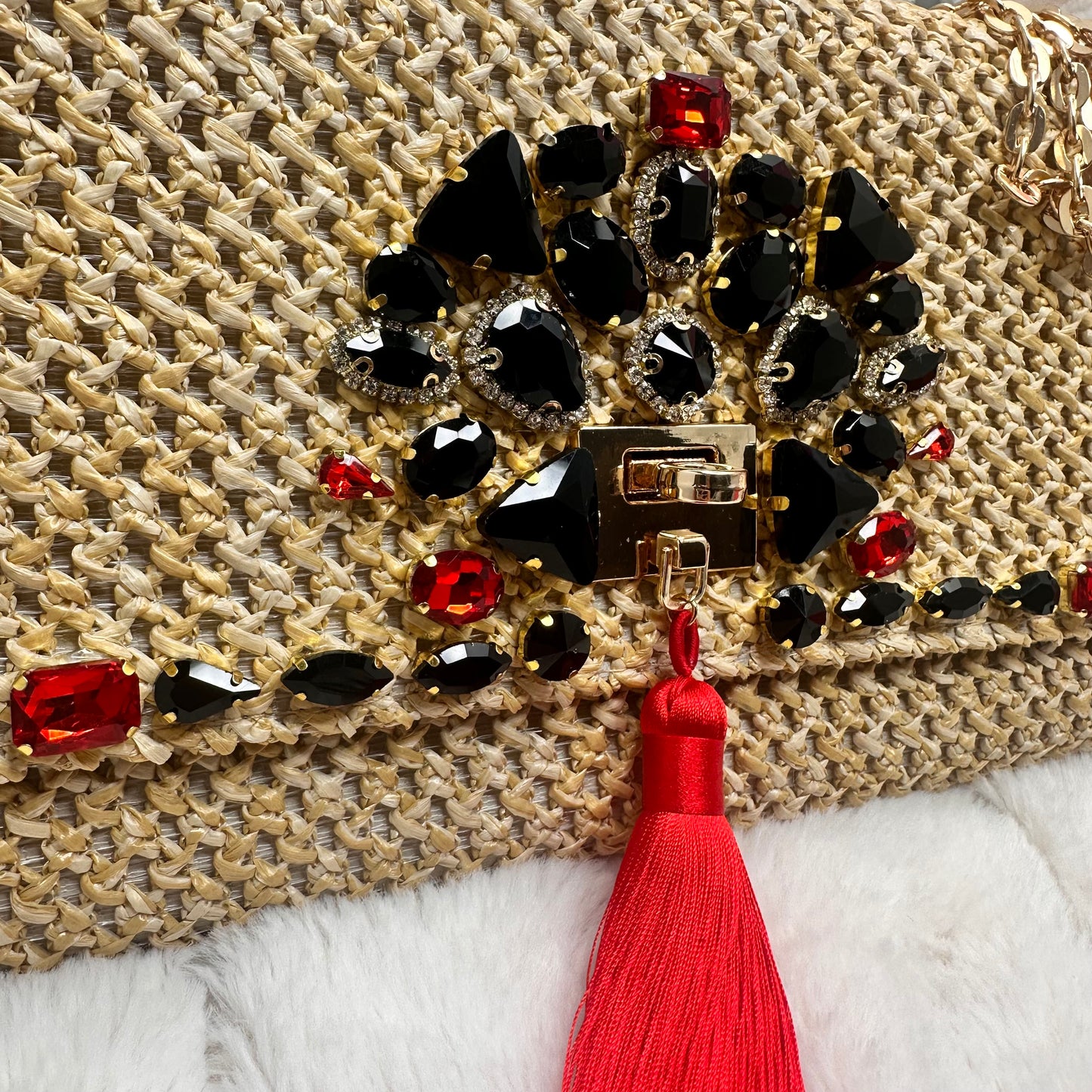 Festive Clutch with Tassel | Erika Williner Designs