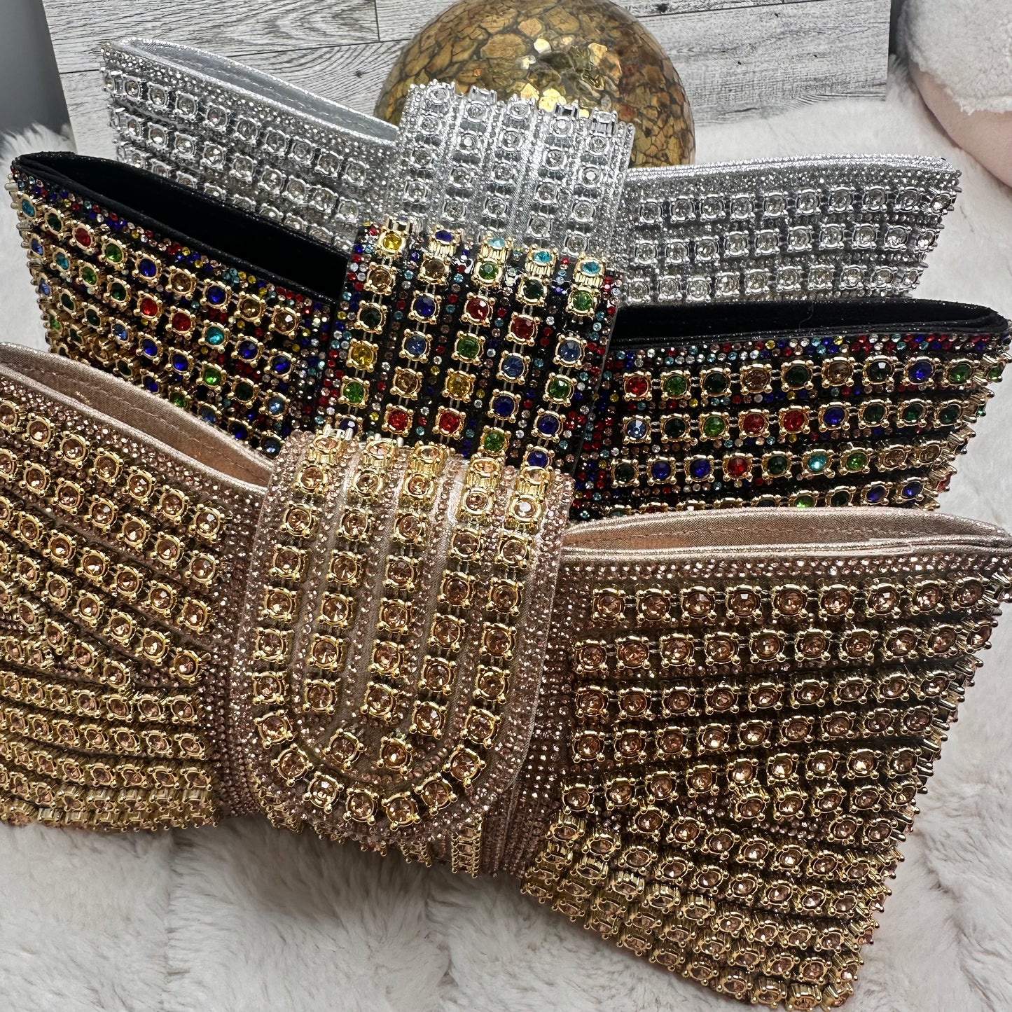 Bow Sparkly Clutch | Erika Williner Designs