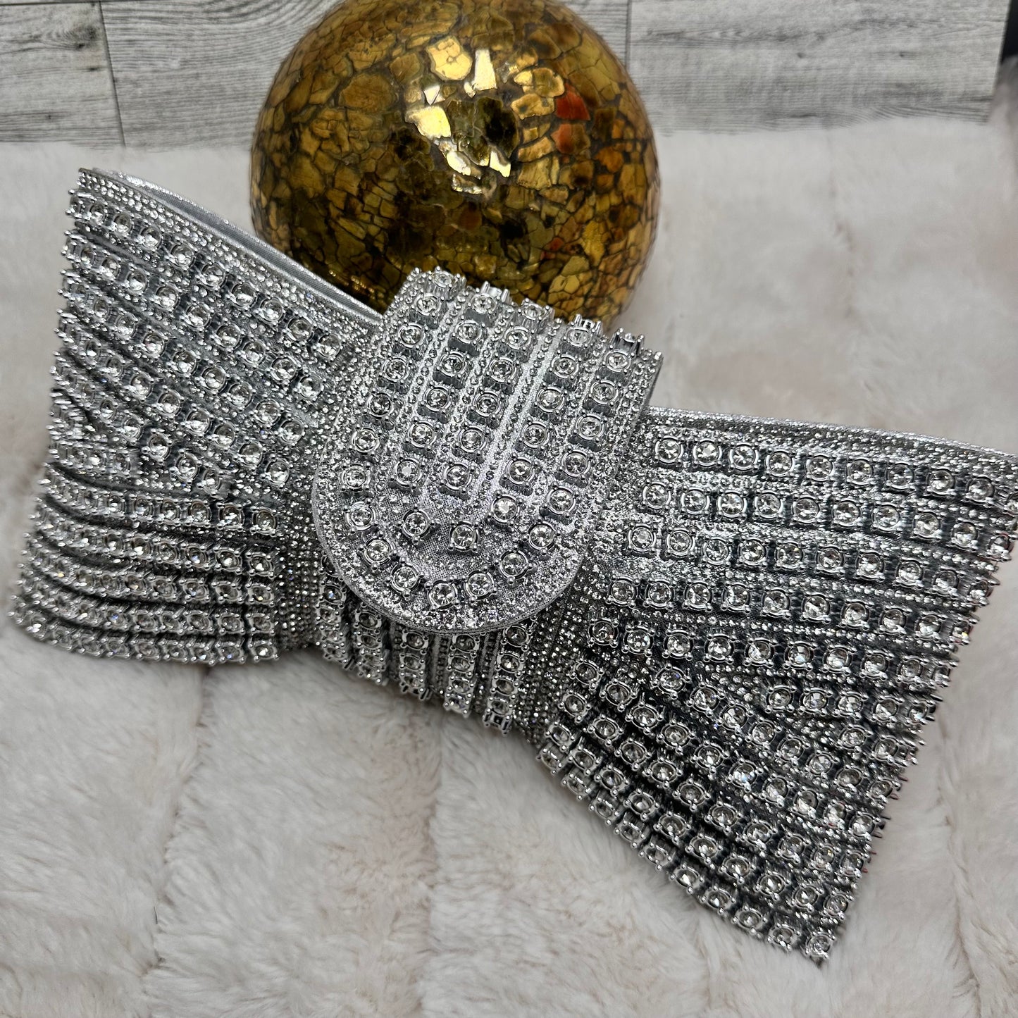 Bow Sparkly Clutch | Erika Williner Designs