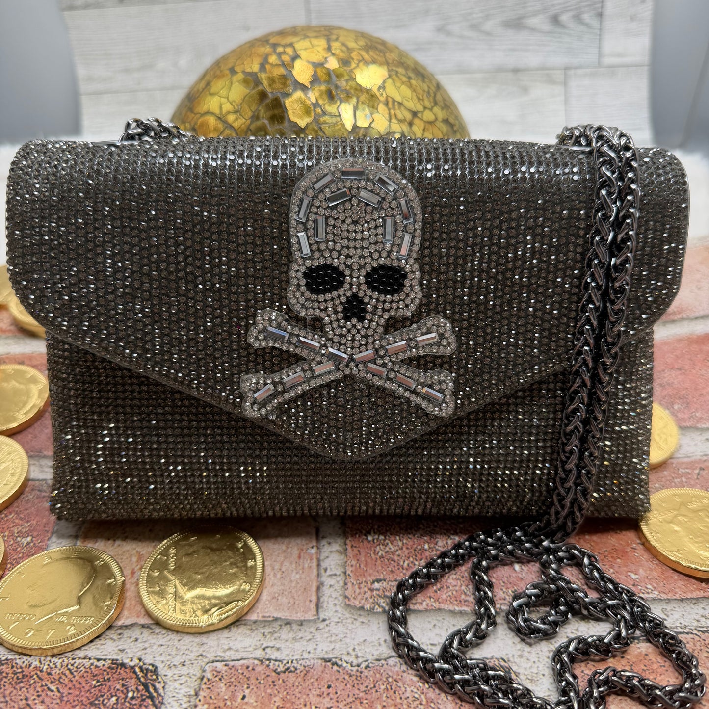 Sparkly Gaspy Crossbody Bag | Erika Williner Designs