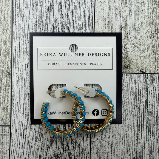 Turquoise Hoops | Erika Williner Designs