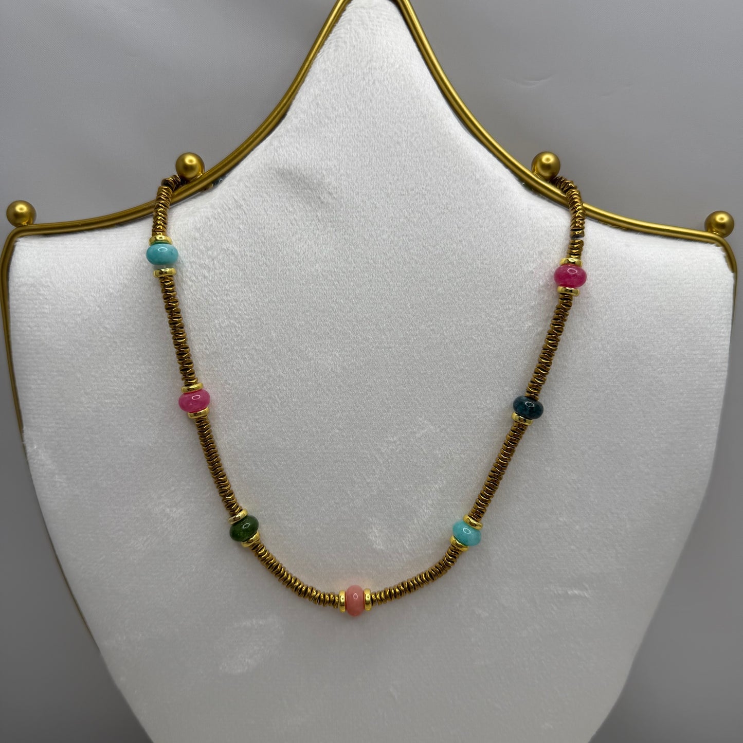 Hematite and Gemstone Necklace | Erika Williner Designs