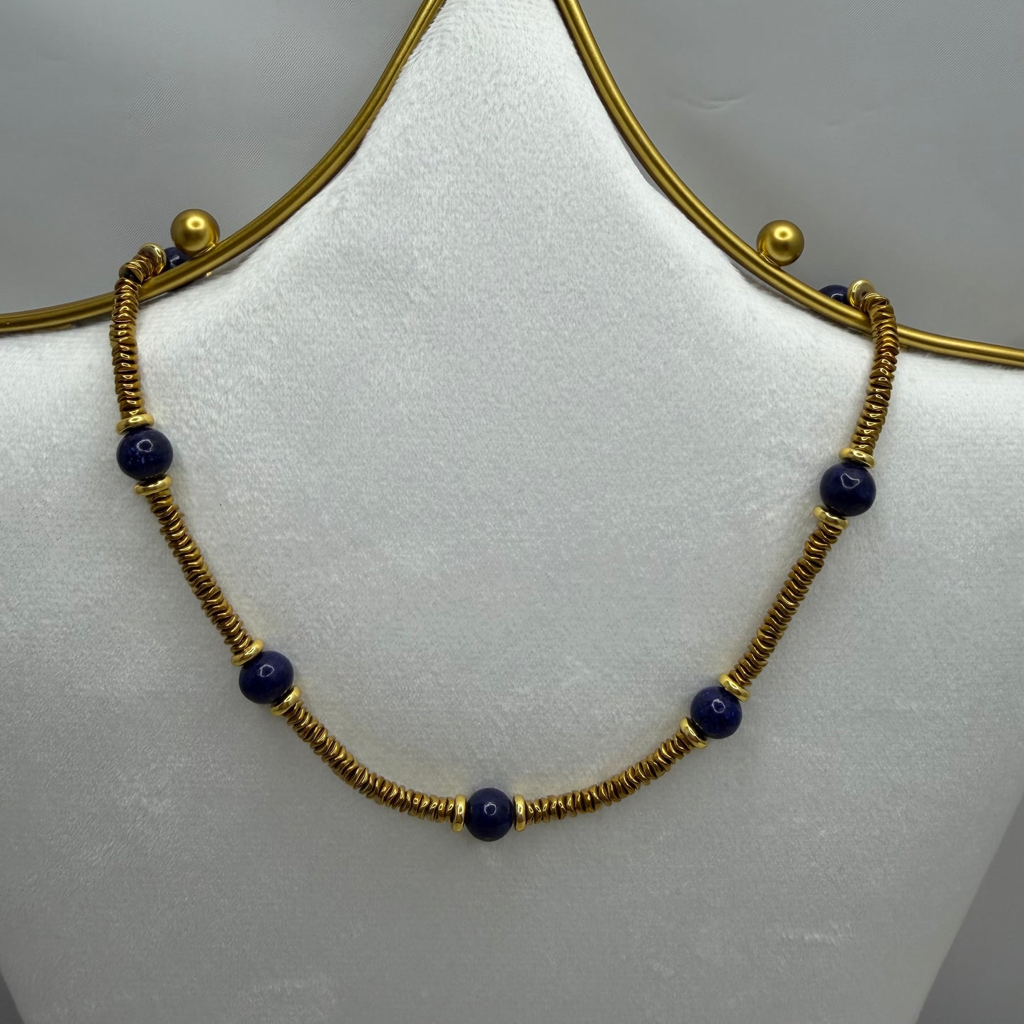 Hematite and Gemstone Necklace | Erika Williner Designs