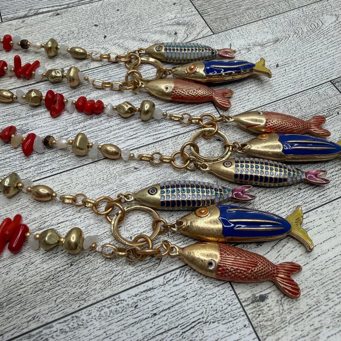 3 Fish Necklace | Erika Williner Designs