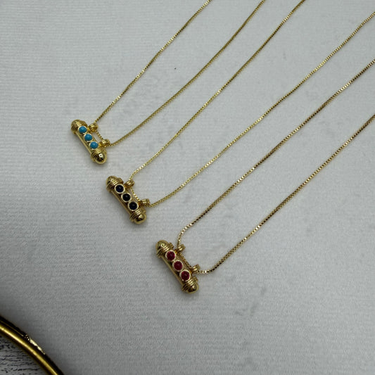 3 Stones Pendant Necklace | Erika williner Designs