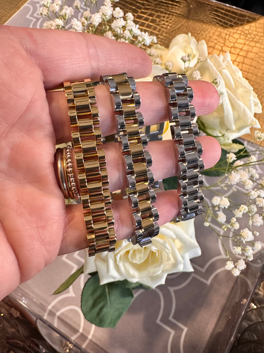 Rolex inspired bracelets at Erika Williner Designs in 3 different variants