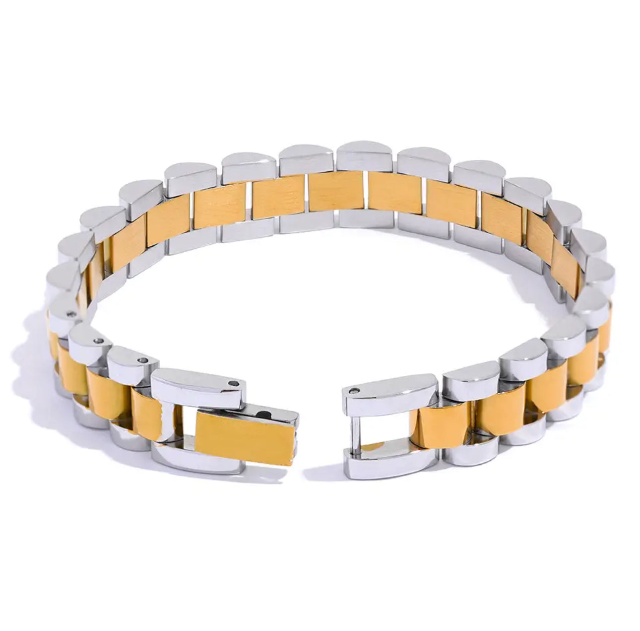 mix metals Rolex inspired bracelets