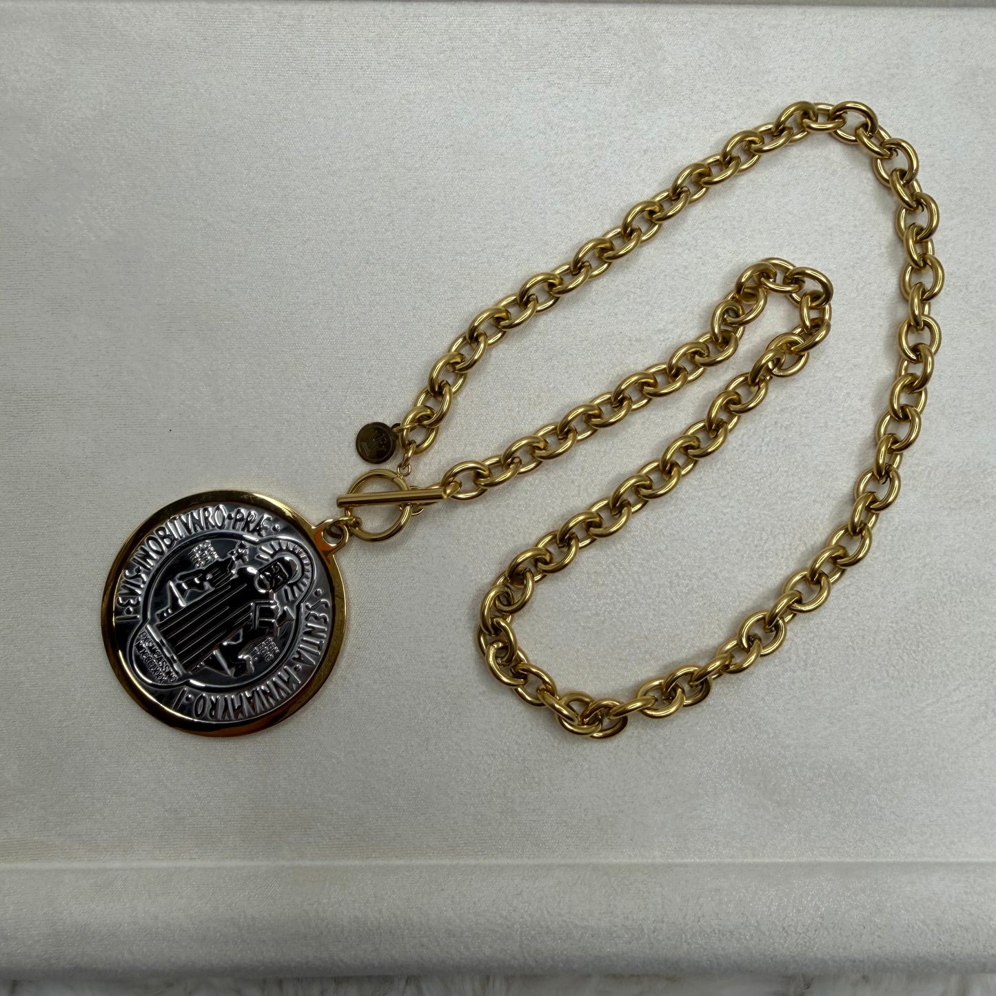 Saint Benedict Big Medallion Necklace | Erika Williner Designs