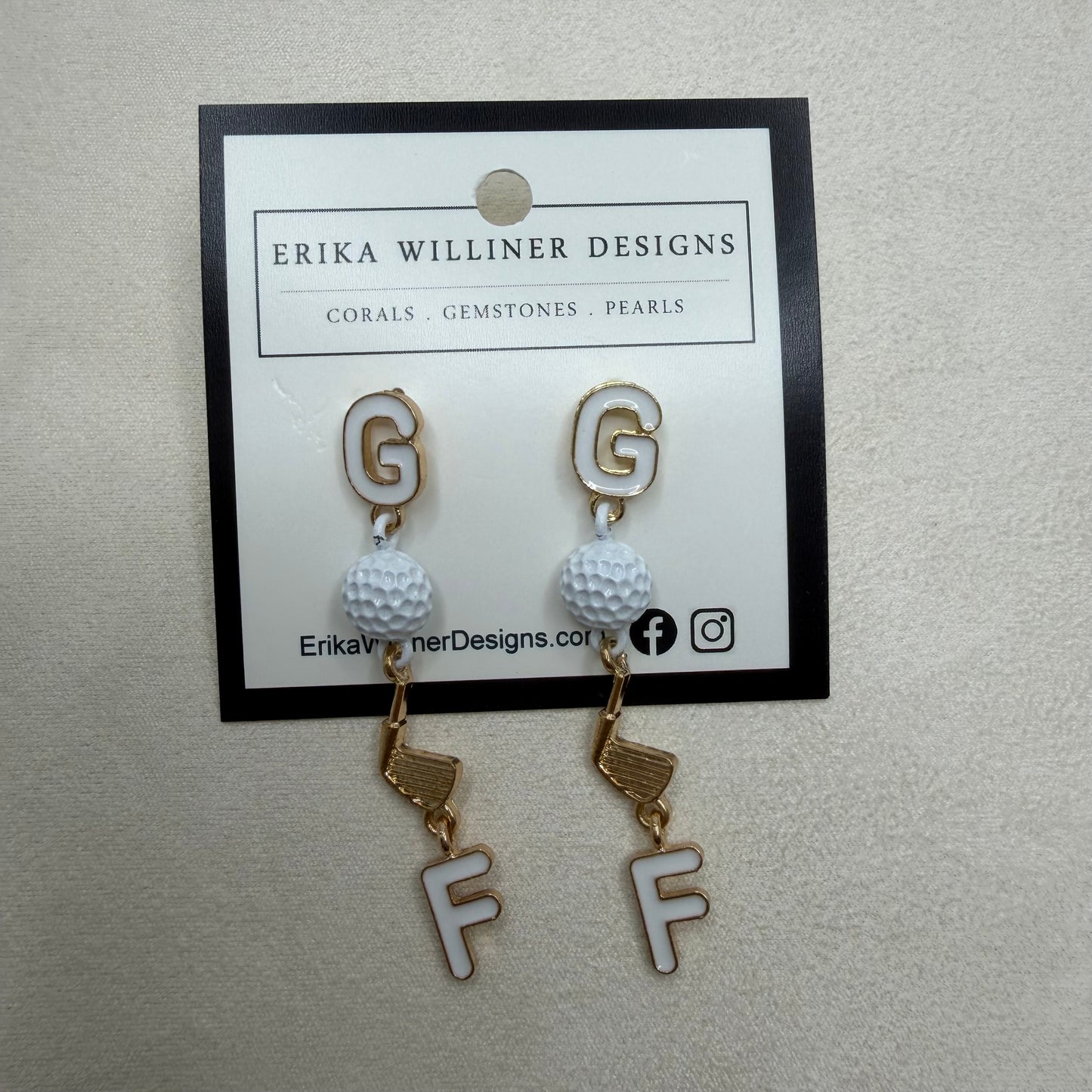 At The Tee Earrings  | Erika Williner Designs