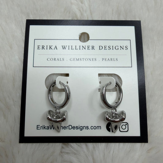 Chunky Shark Took In Hoop Earring | Erika Williner Designs