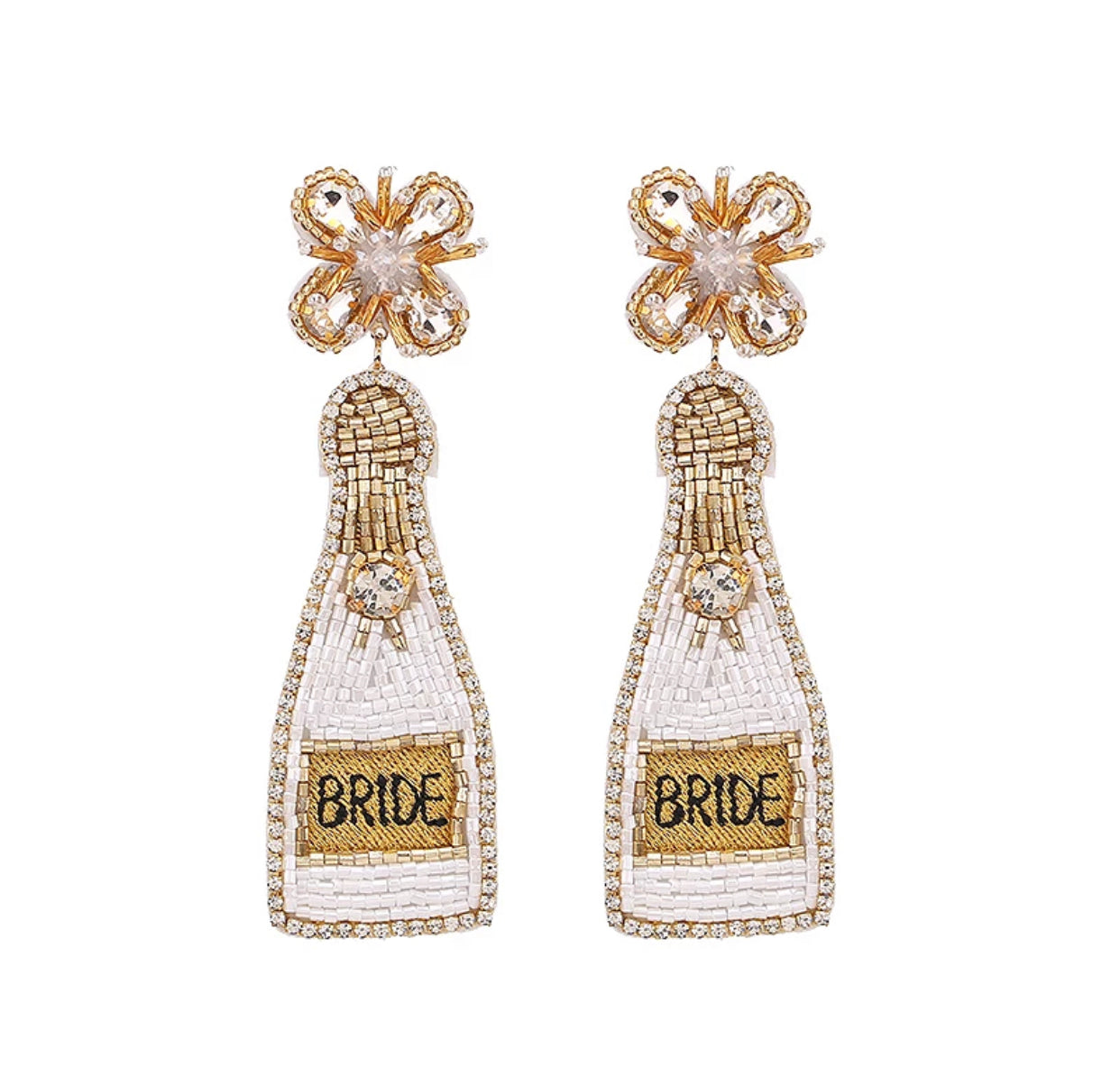 Beaded Bridal Shower Earrings