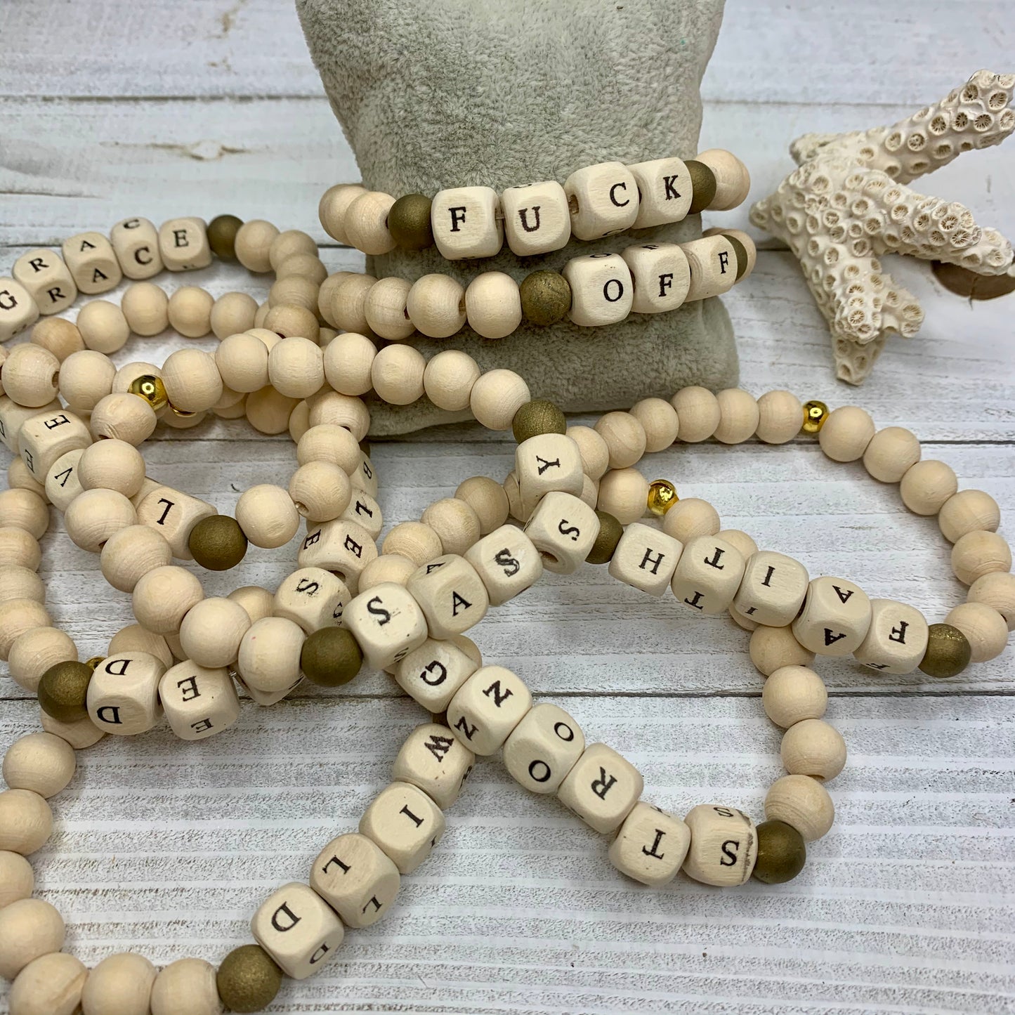gold genuine stone beads as accent