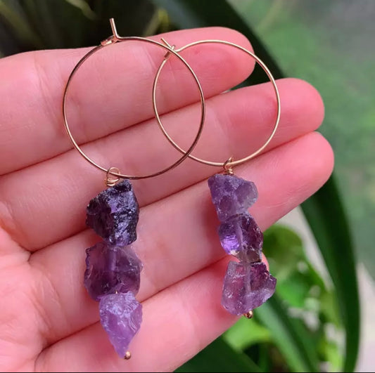 Erika Williner Designs - Lavender earrings