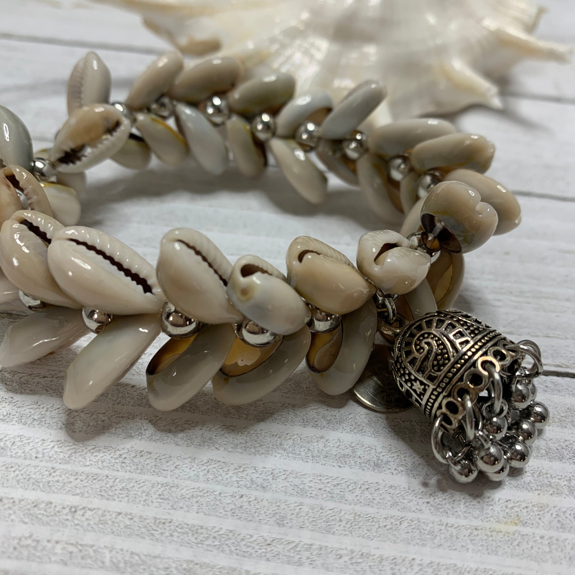 Cowry Shells Bracelet with Tassel