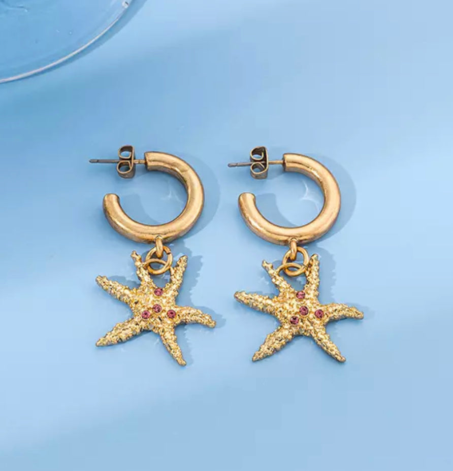 Catch of the day earring star F