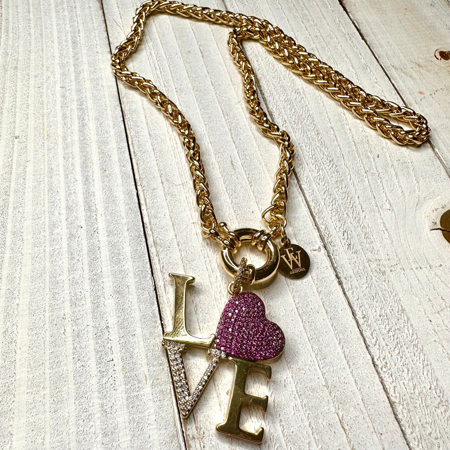 Erika Williner Designs - Byzantine LOVE Necklace