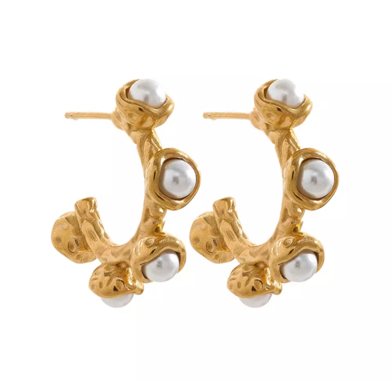 water pearls earrings