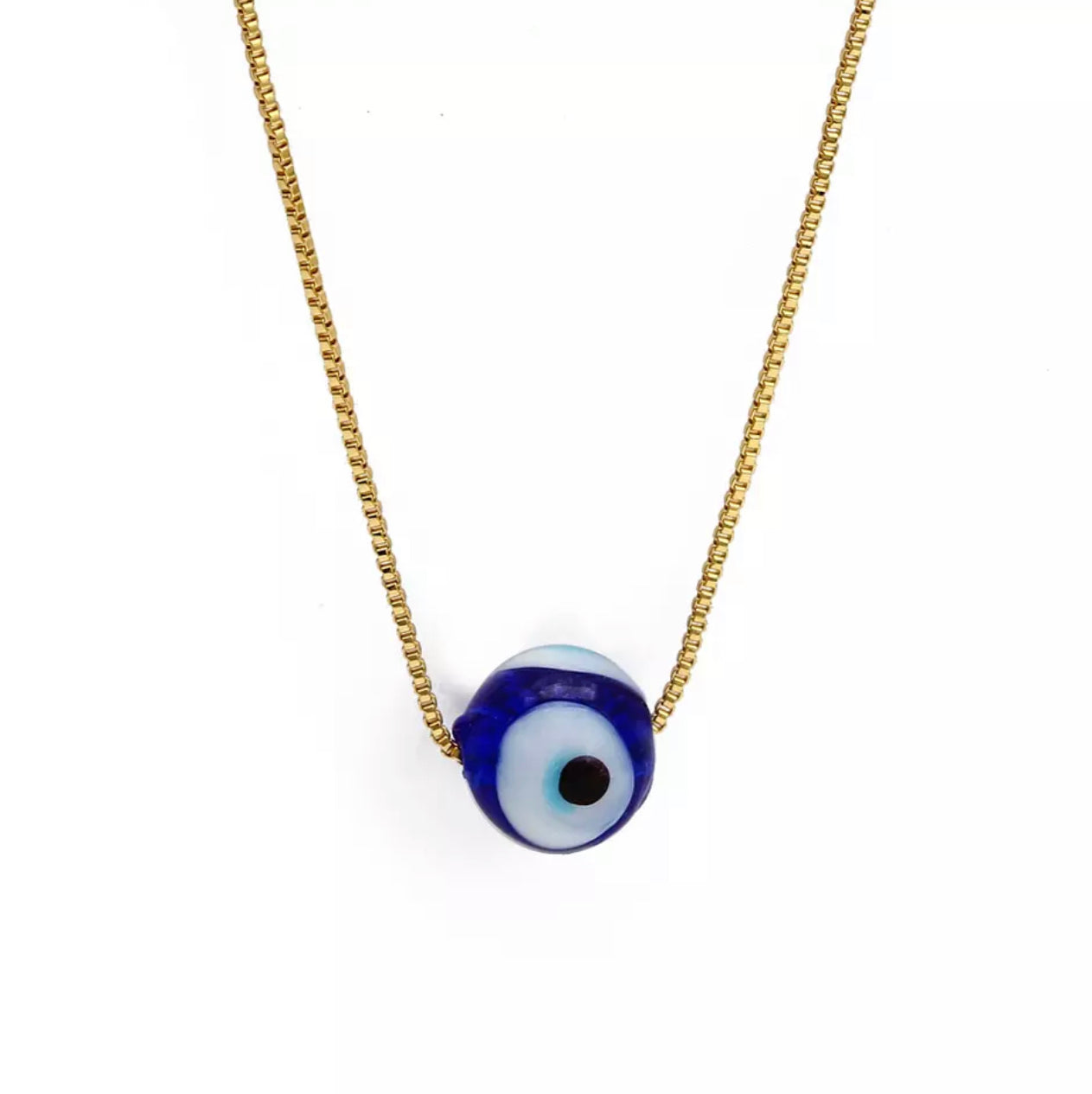 Turkish eye talisman necklace