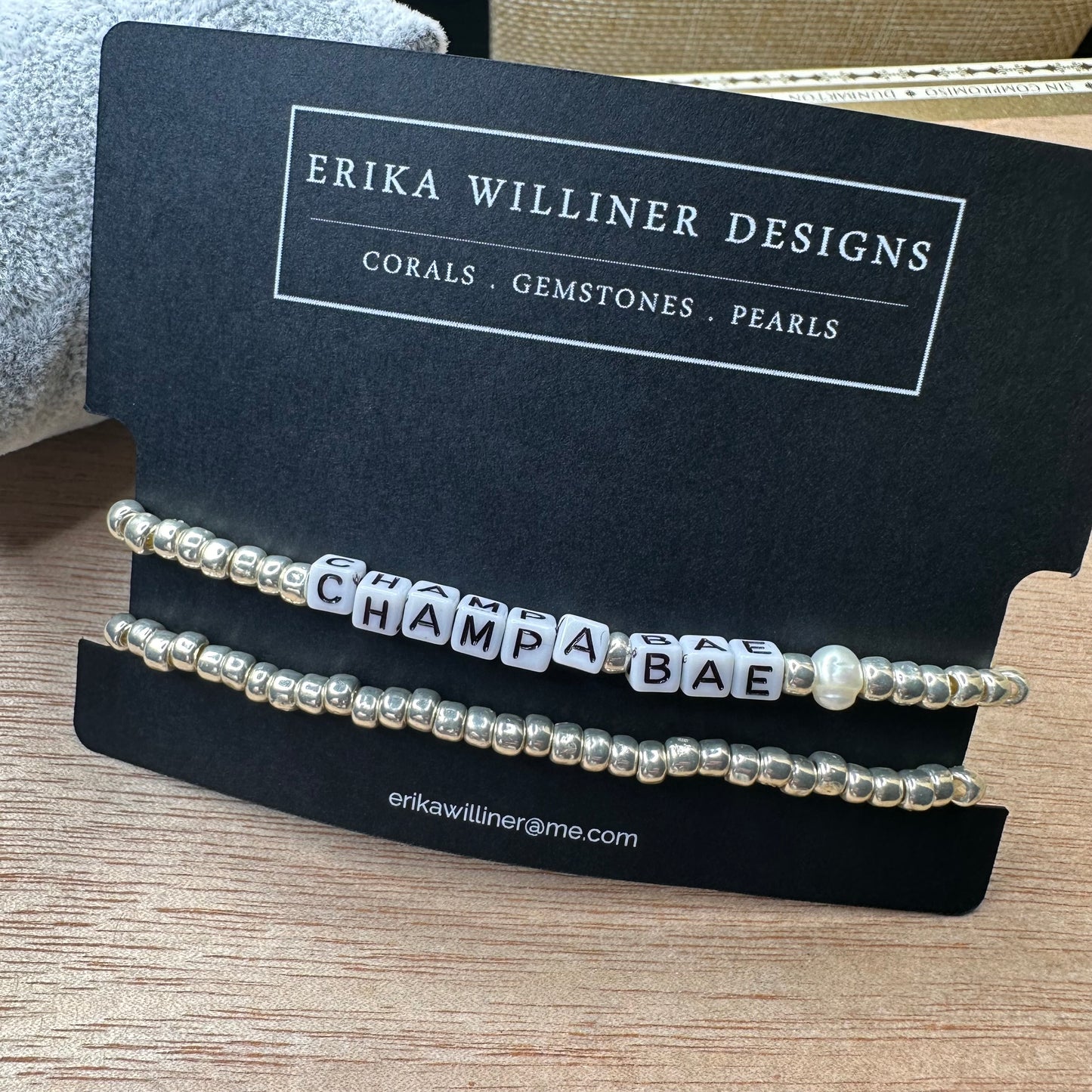 Erika Williner Designs - Words Stretchy Bracelets